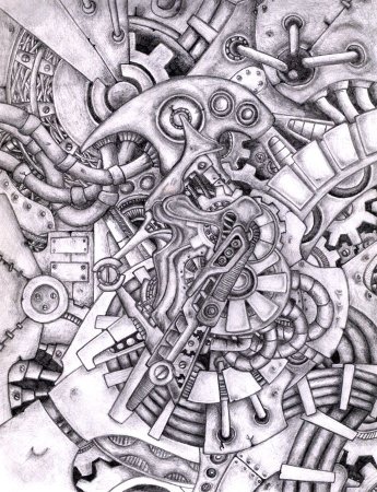 Зентангл стимпанк