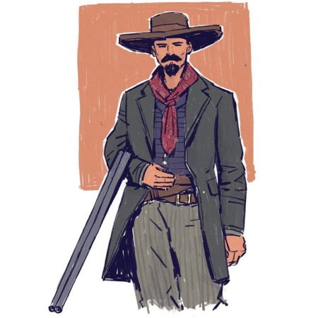 Вестерн рисунок