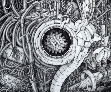 Узоры в стиле киберпанк