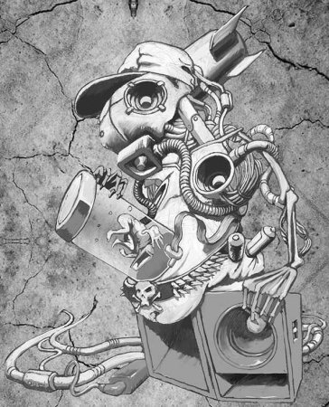 Рисунки в стиле Техно