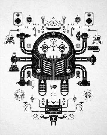 Рисунки в стиле Техно