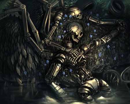 Скелет киборга