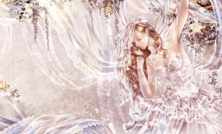 Нежная девушка фэнтези