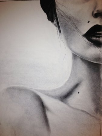 Абстракция углем