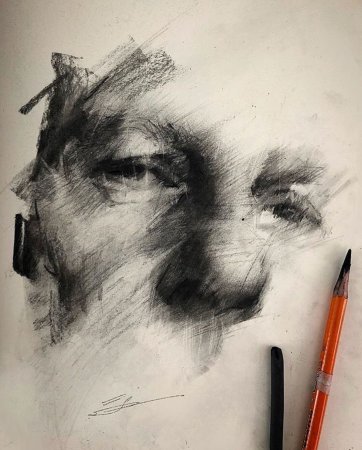 Графика углем