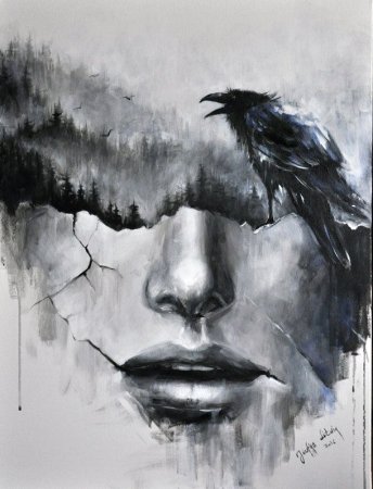 Скетч углем