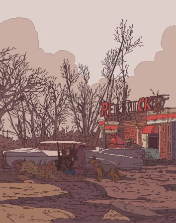 Фоллаут пейзажи арт