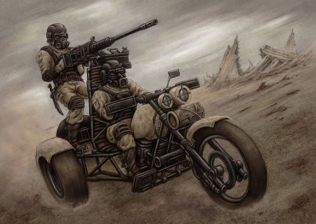 Дизельпанк пулемет