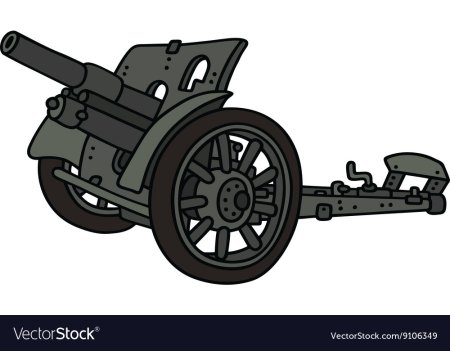 Артиллерийское орудие вектор