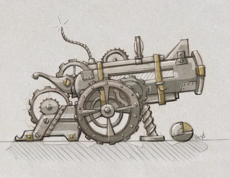 Стимпанк артиллерия арт