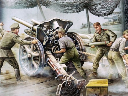 Советские артиллеристы