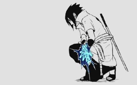 Саске с катаной Чидори