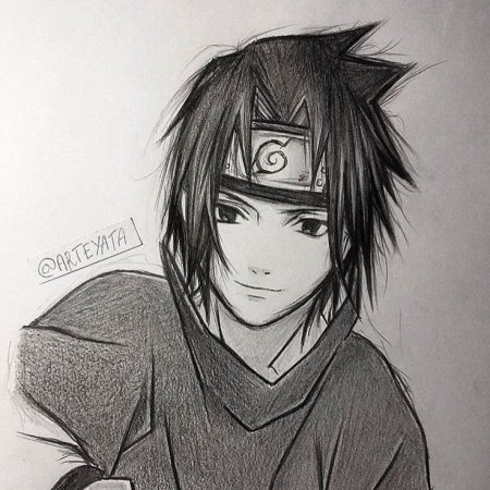 Саскэ Утиха рисуночки