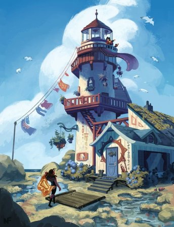 Маяк Lighthouse арт Art