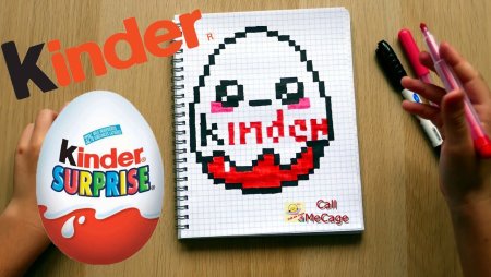 Рисунки по клеточкам Киндер