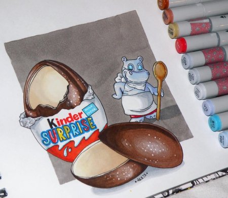 Шоколад маркерами