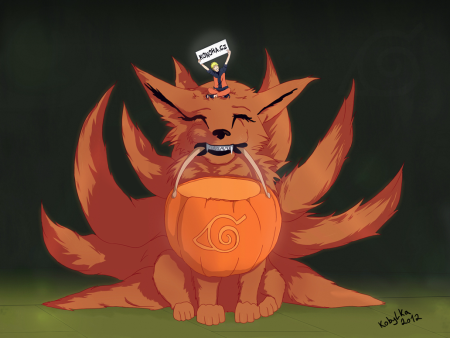 Наруто и курама