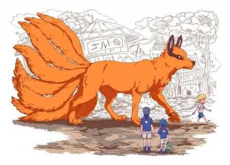 Наруто курама Sketch