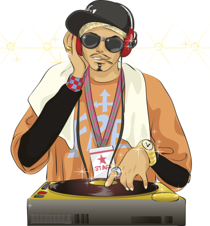 Диджей мультяшный