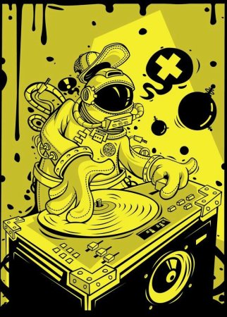 Арт диджей граффити