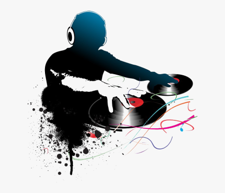 DJ на прозрачном фоне