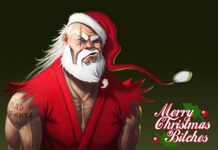 Брутальный Санта арт