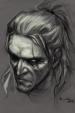 Скетч Ведьмак Геральт
