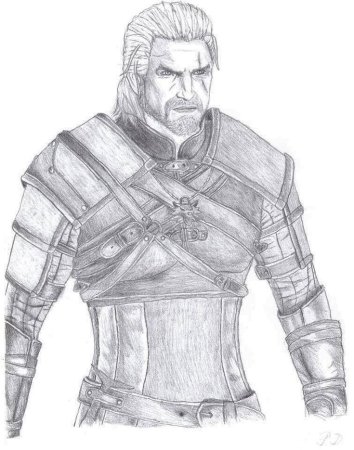 Геральт из Ривии арт по книге