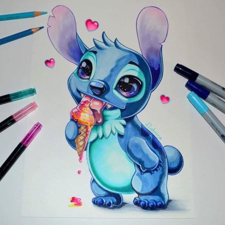 Рисуночки Стич