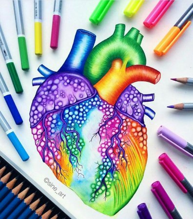 Гелевые мелки рисунок