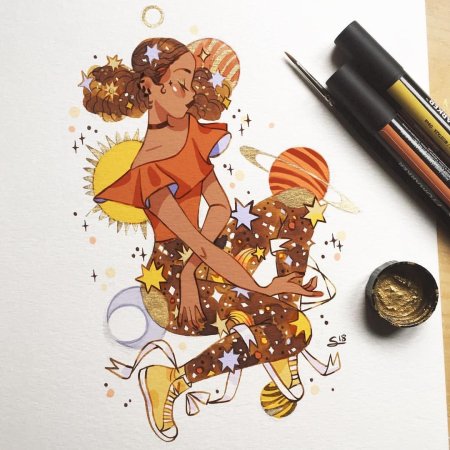 Рисование арт маркерами