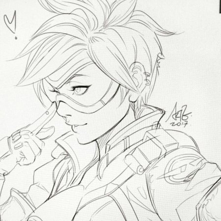 Скетчи Overwatch Tracer