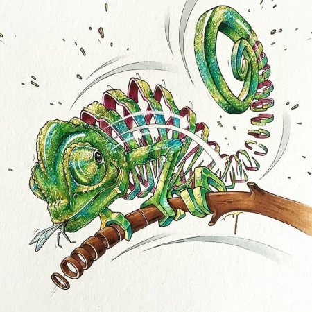 Хамелеон арты