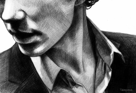 Шерлок арт карандашом