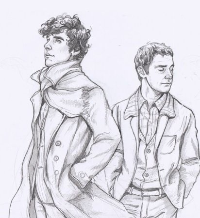 Джон Ватсон Шерлок рисунок