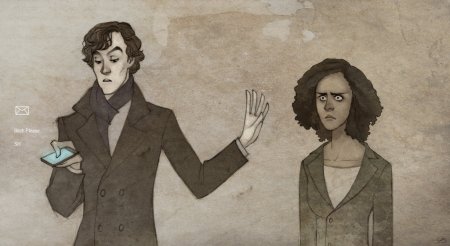 Салли Донован арты Шерлок