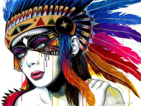 Индеец абстракция