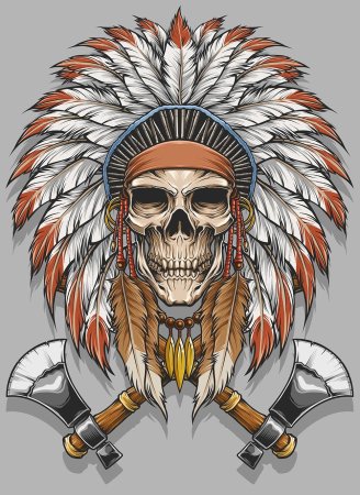 Индеец Апачи череп