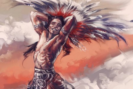 Индеец шаман арт