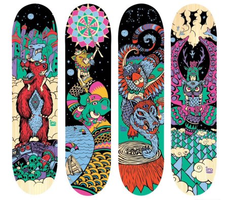 Скейтборд Bone Street Art Skateboard
