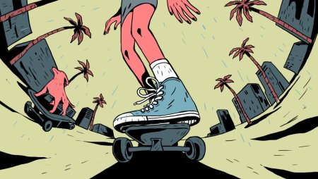 Скейтбордист мультяшный