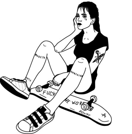 Скейтборд рисунок