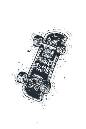 Скейтборд эскиз