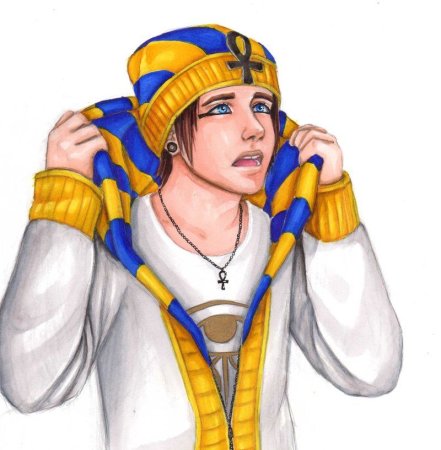 Фараон Египта Тутанхамон эскиз