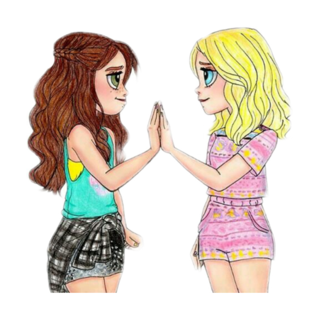 Картинки для срисовки подруги