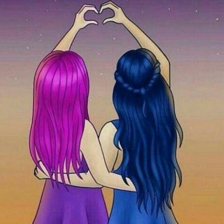 Подруги нарисованные