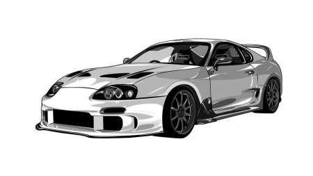 Раскраска Toyota Supra a80