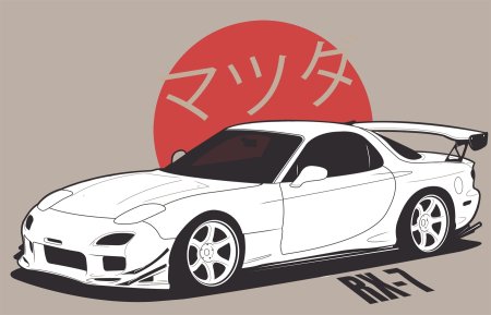 Mazda rx7 арт