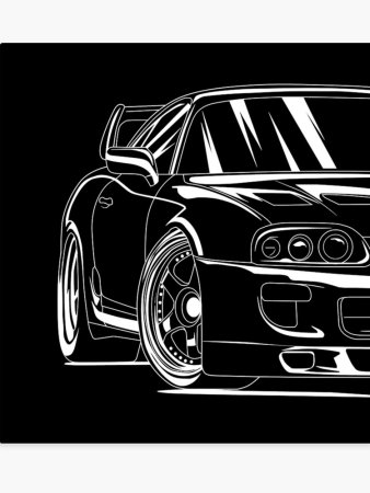 JDM черно белое машины