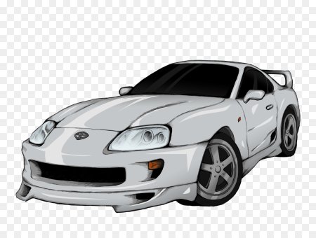 Toyota Supra без фона